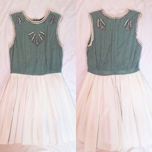LF green and white dress. Size S